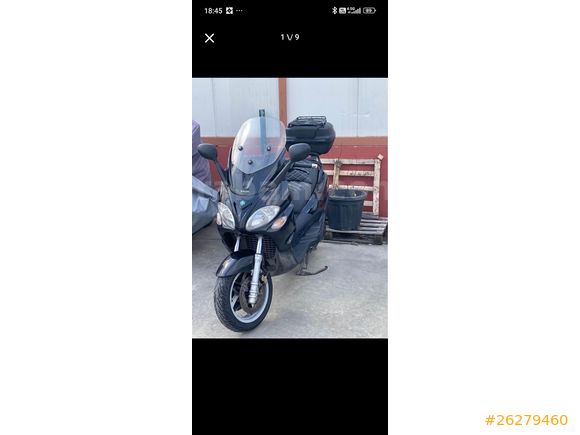binek araç takaslı  Piaggio X9 500