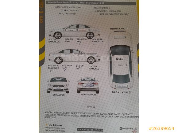 Sahibinden Ford C-Max 1.6 TDCi Titanium X 2011 Model