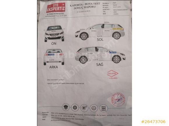 Sahibinden Fiat Palio 1.3 Multijet Active 2005 Model