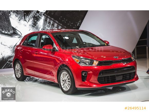 KIRMIZI RENK SEÇENEĞİ İLE KİA RİO MAKRO RENT A CAR'da