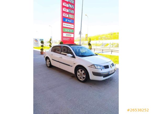 Piyasada Nadir Bulunan Sunrooflu Beyaz Megane 1.6 Dynamique 2004 Model