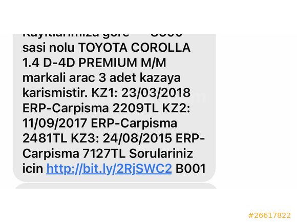 Sahibinden Toyota Corolla 1.4 D-4D Premium 2013 Model