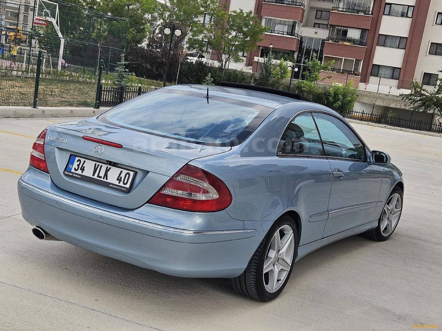 Sahibinden Mercedes - Benz CLK 200 Kompressor Avantgarde 2004 Model Ankara 303.000 km Mavi (metalik) 4