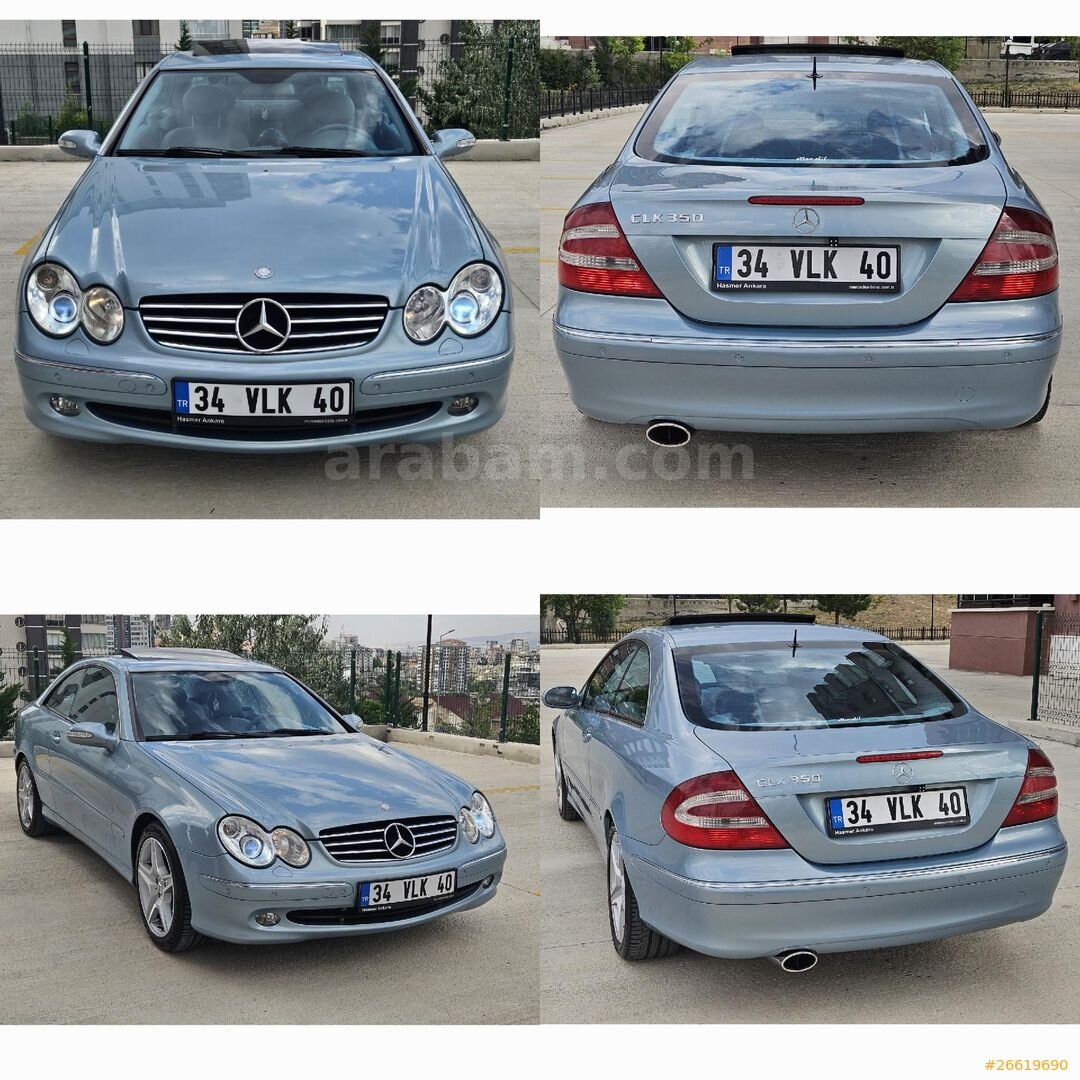 Sahibinden Mercedes - Benz CLK 200 Kompressor Avantgarde 2004 Model Ankara 303.000 km Mavi (metalik) 7
