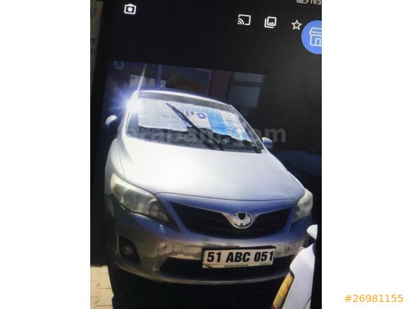 Galeriden Toyota Corolla Niğde