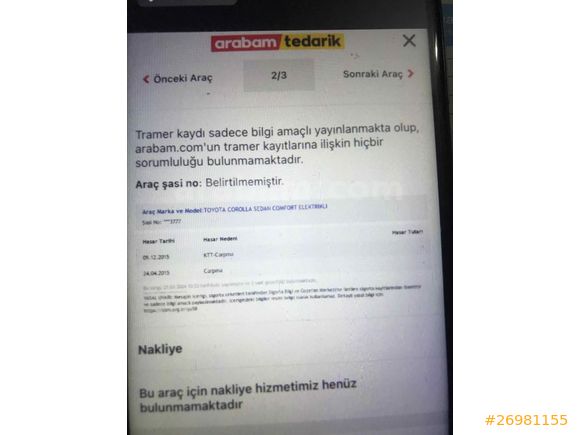Galeriden Toyota Corolla Niğde