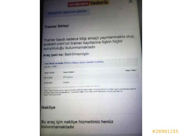 Galeriden Toyota Corolla Niğde