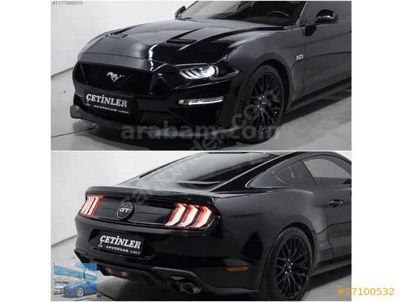 ÇETİNLERDEN FORD MUSTANG COUPE 5.0 FASTBACK HATASIZ 421 BG BAYİ