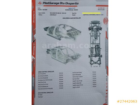 Sahibinden Chevrolet Captiva 2.0 D LT High 2011 Model