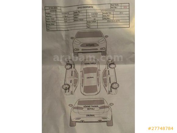2012md 5+1 PARTNER 300binde BAKIMLI DİRİ MASRAFSIZ FULL AKSESUAR