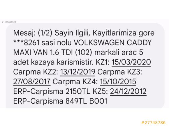 2012 Md 559 bin km DİRİ CAMLIVAN KOLTUKLU 4+1 MOTOR MEKANİK YENİ