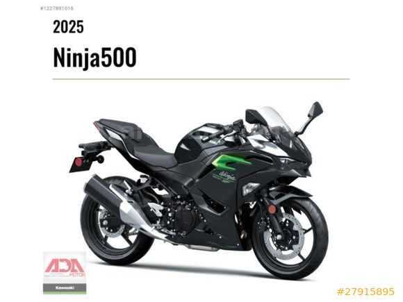 2025 KAWASAKİ NİNJA 500 ADA MOTOR'DAN TAKSİT İMKANI İLE