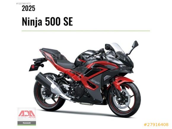 Galeriden Kawasaki Ninja 500 SE 2025 Model Konya 0 km Yeşil