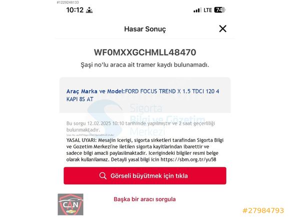 BOYASIZ 2020 FOCUS 1.5 ECOBLUE DİZEL OTOMATİK TREND-X BAYİ BAKIM