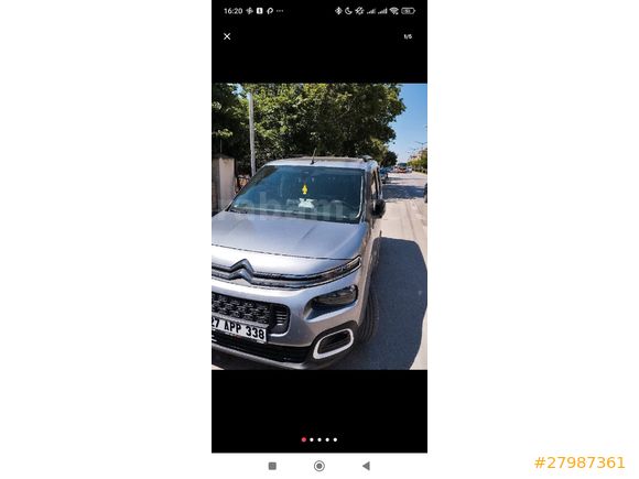 Sahibinden Citroen Berlingo 1.5 BlueHDI Shine 2023 Model Gaziantep