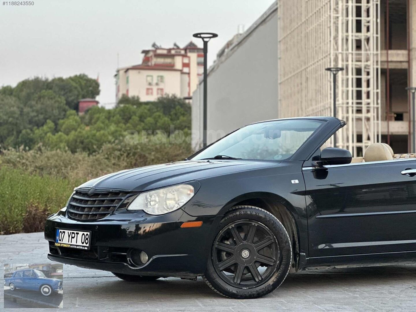 Galeriden Chrysler Sebring 2.0 CRD Convertible 2008 Model Antalya 187.000 km Siyah 7