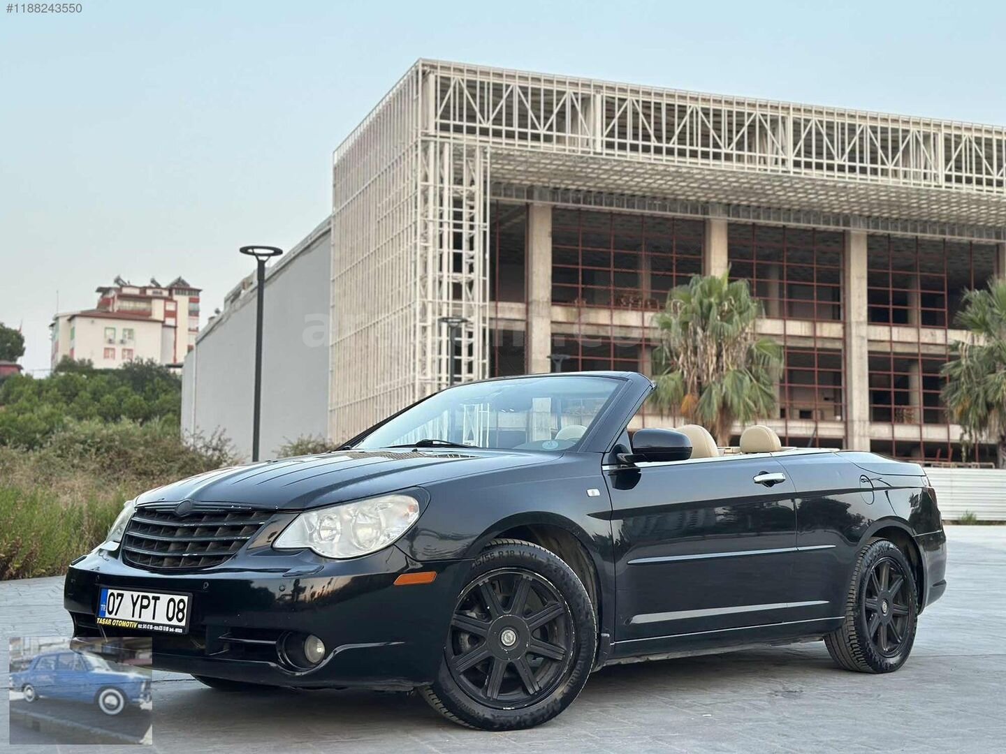 Galeriden Chrysler Sebring 2.0 CRD Convertible 2008 Model Antalya 187.000 km Siyah 4