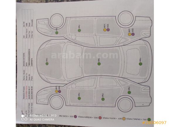 Sahibinden Skoda Octavia 1.6 TDI Optimal 2018 Model