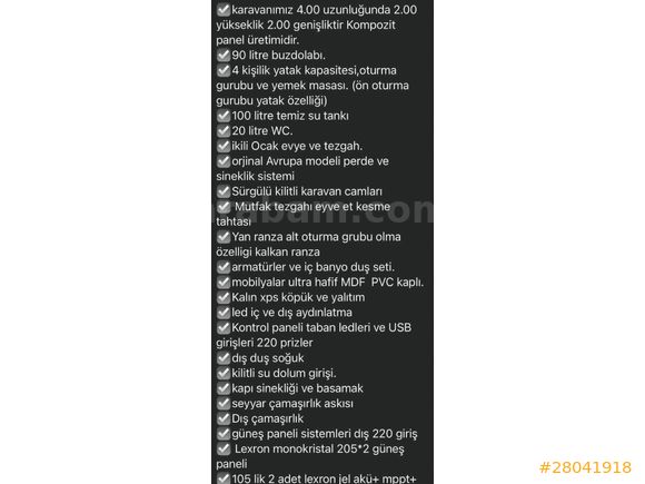 ALMAN ŞASE SIFIR HİÇ KULLANILMAMIŞ GIRTLAK DOLUSU ÇEKME KARAVAN