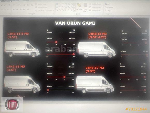 2026 MODEL FİAT BAYİ DEN 17M³ 0 km
