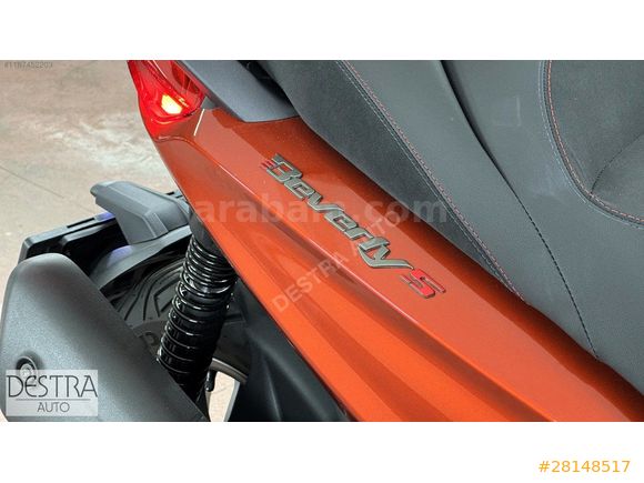 DESTRA 2022 PIAGGIO BEVERLY S 400 TURUNCU ÇANTALI HATASIZ
