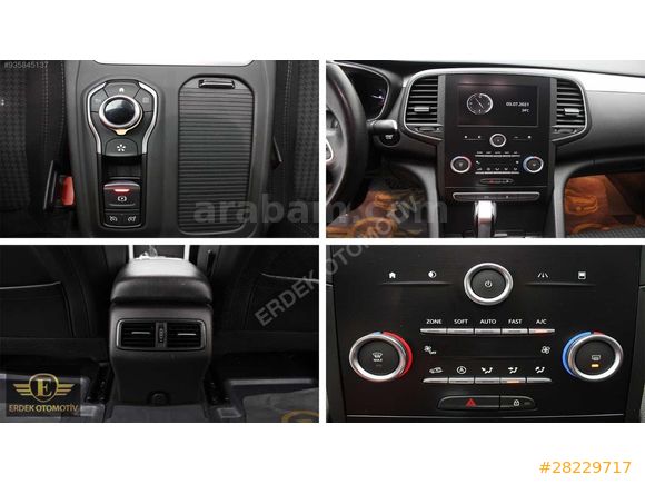 2016 RENAULT TALİSMAN 1.6 DCI TOUCH PAKET MSJ/HAYALET/NAVİGASYON