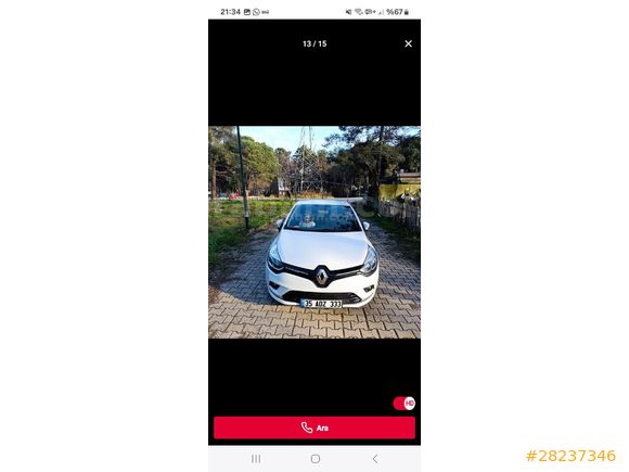 Sahibinden Renault Clio 1.2 Touchrome 2017 Model