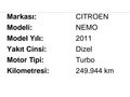 05350758497 Sahibinden Citroen Nemo Combi 1.4 HDi SX Plus 2011 Model