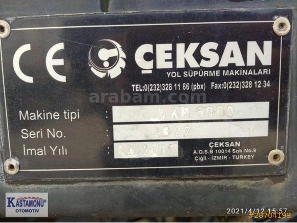 KASTAMONU OTOMOTİV'DEN YOL SÜPÜRME ROBOTU