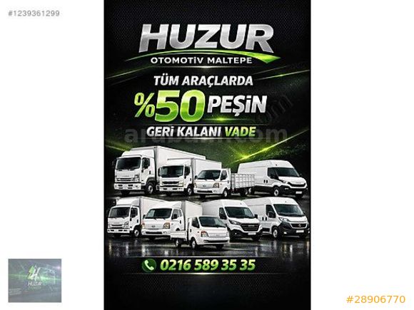 HUZUR'DAN 2021|170|KM'DE|3750DAİLY KAYAR PERDE KASALI KAMYONET
