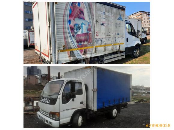 SATILIK KAYAR PERDELİ KASA FORT KARGO IVEKO MERSEDEZ 2521 UYAR