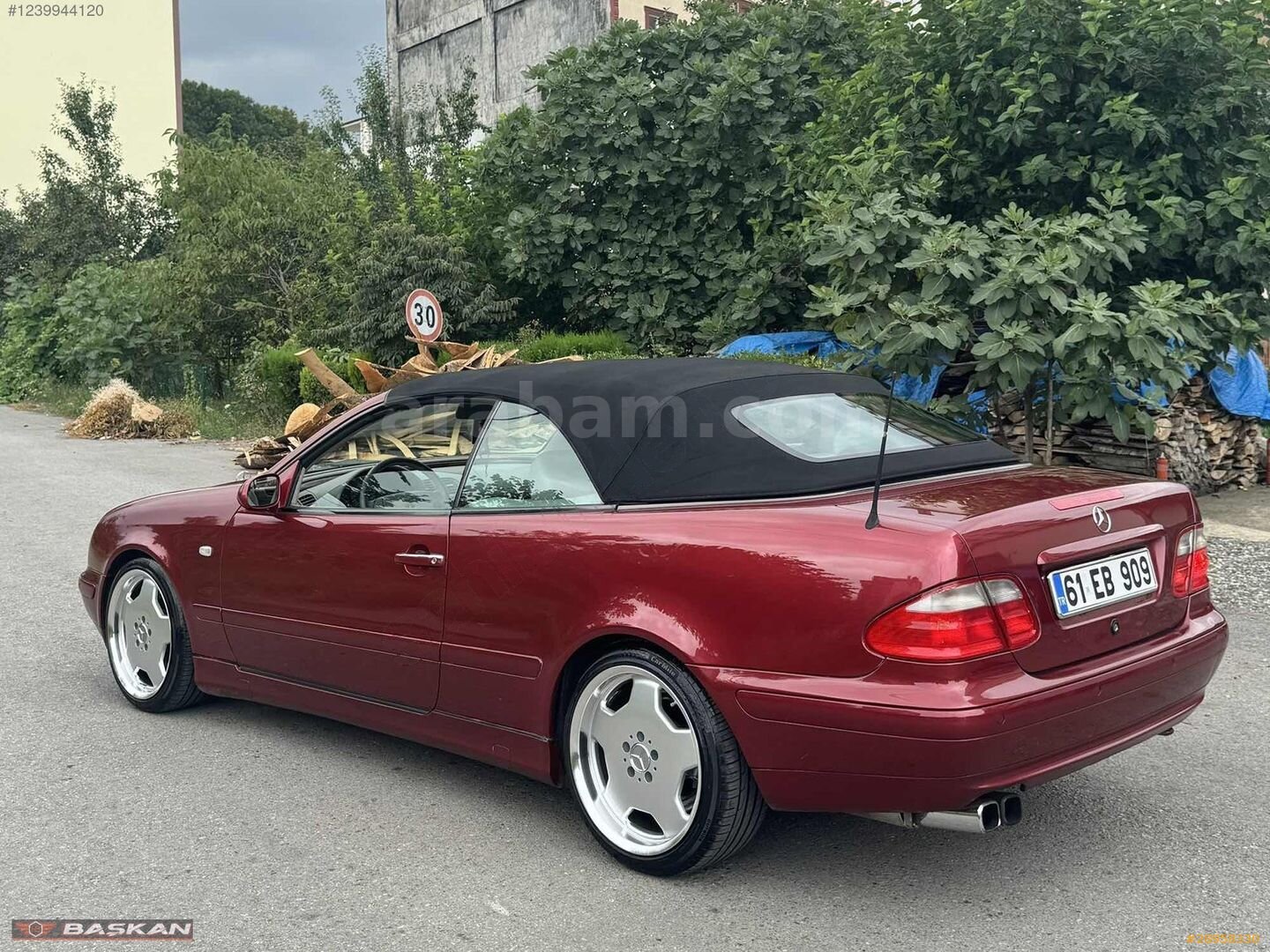 Galeriden Mercedes - Benz CLK 200 1998 Model Trabzon 196.950 km Bordo 2