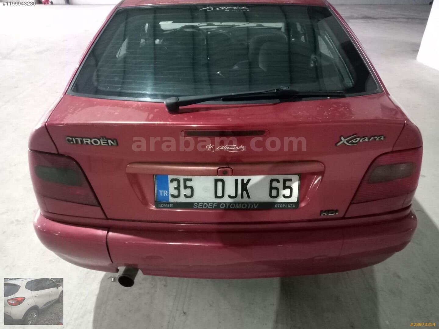 Galeriden Citroen Xsara 2.0 HDi 2000 Model İzmir 399.000 km Kırmızı 5