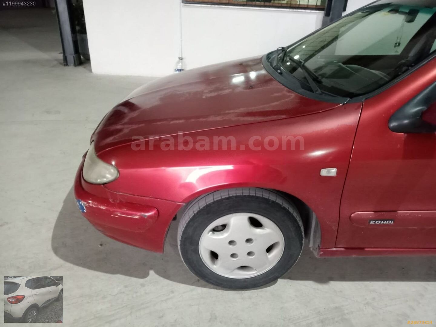 Galeriden Citroen Xsara 2.0 HDi 2000 Model İzmir 399.000 km Kırmızı 7