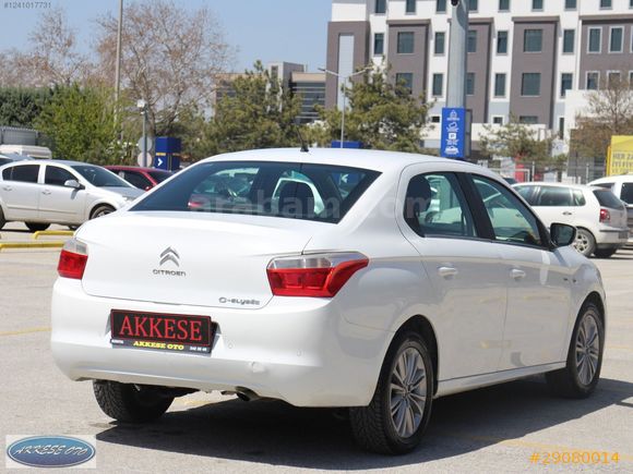 HATASIZ 2016 C-ELYSEE 1.6 HDİ EXCLUSİVE DİJİTAL KLİMA-ÇELİK JANT