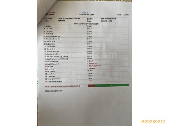 Sahibinden Renault Megane 1.5 dCi Authentique 2009 Model