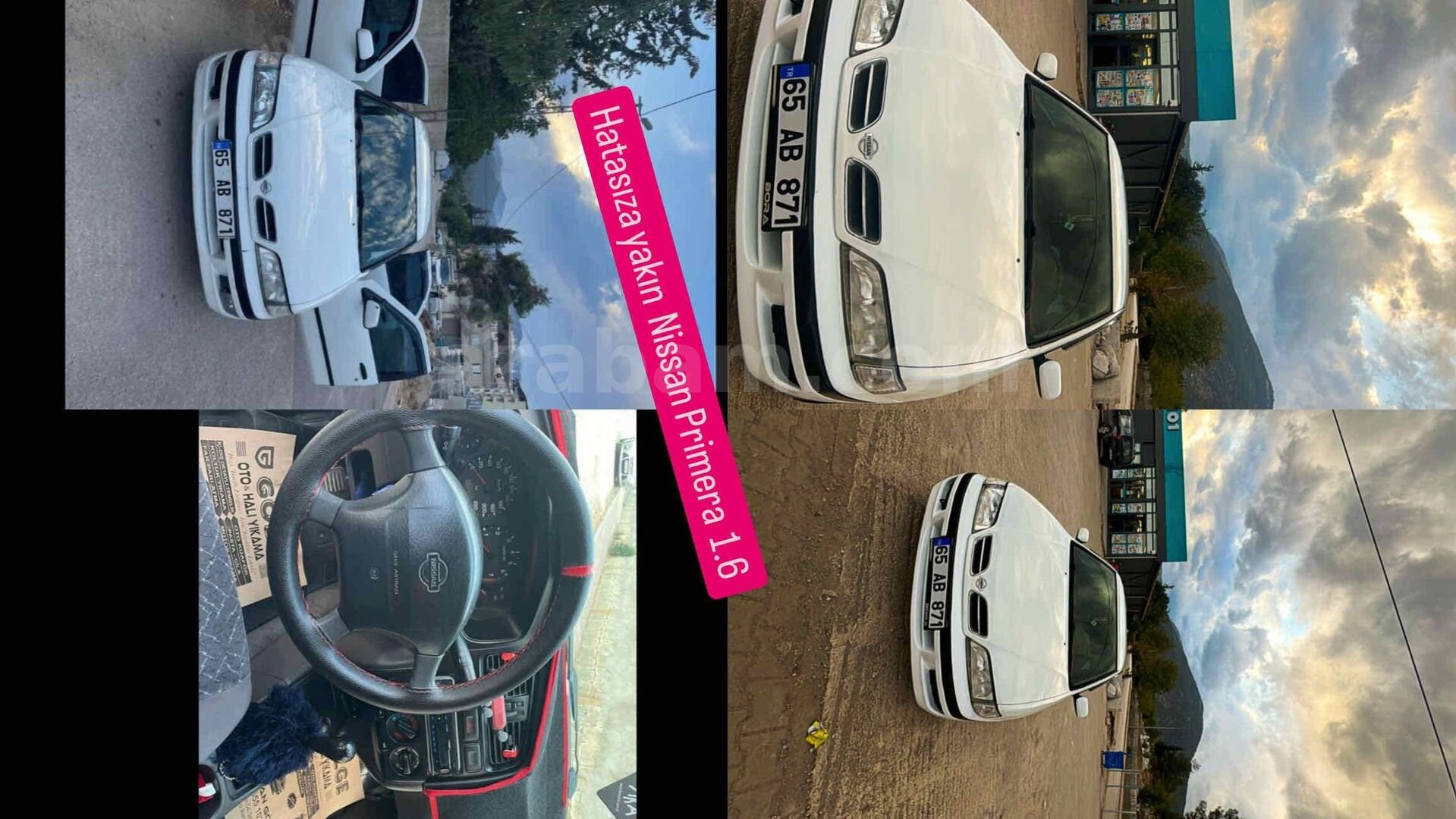 Sahibinden Nissan Primera 1.6 SLX 1998 Model Kahramanmaraş 347.000 km Beyaz 1