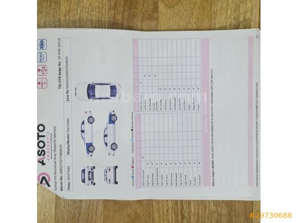 Sahibinden Fiat Doblo Combi 1.3 Multijet Active 2004 Model