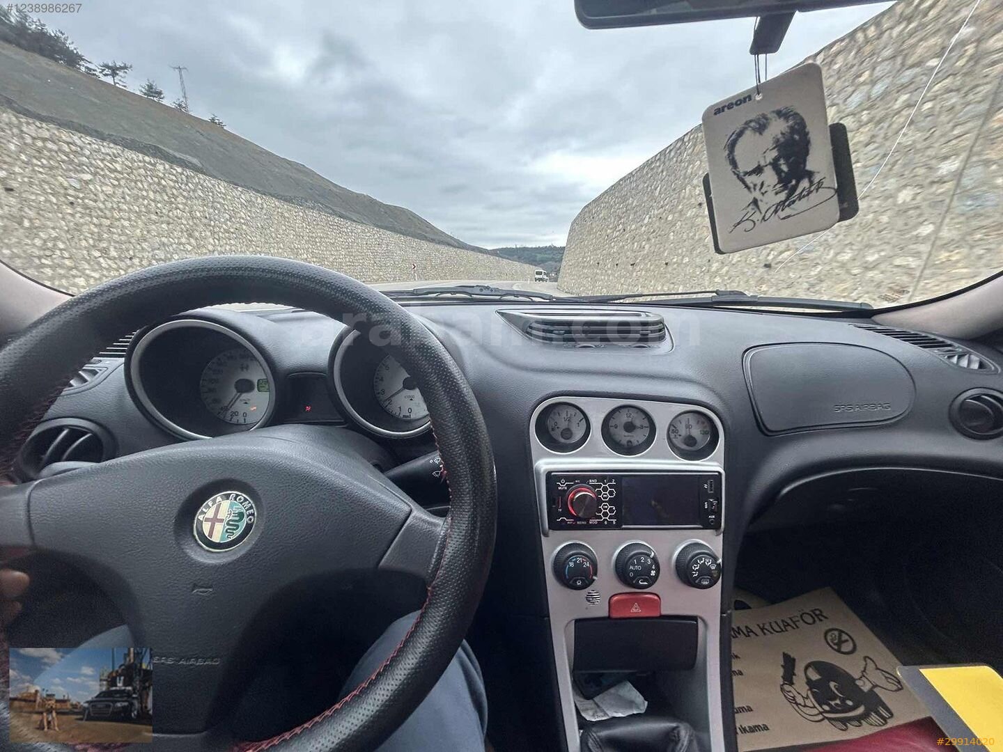 Galeriden Alfa Romeo 156 1.6 TS 2001 Model Bolu 290.000 km Gri 2