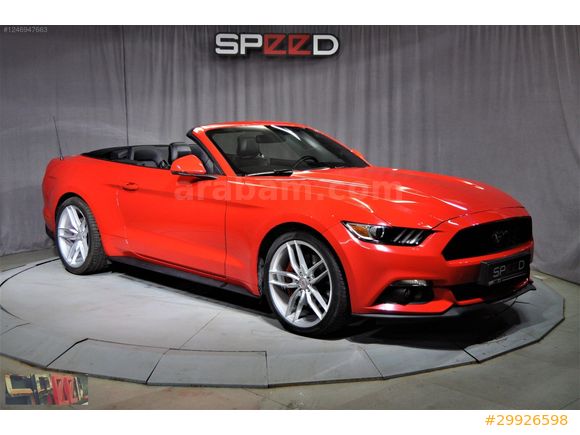SPEED'DEN 2015 FORD MUSTANG 2.3 CONVERTIBLE HATASIZ 26.959 KM'DE