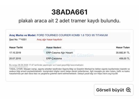 2015 MDL COURİER*1.6 TİTANİUM PLUS*168.000 KM SINIF*SERVİS BAKIMLI