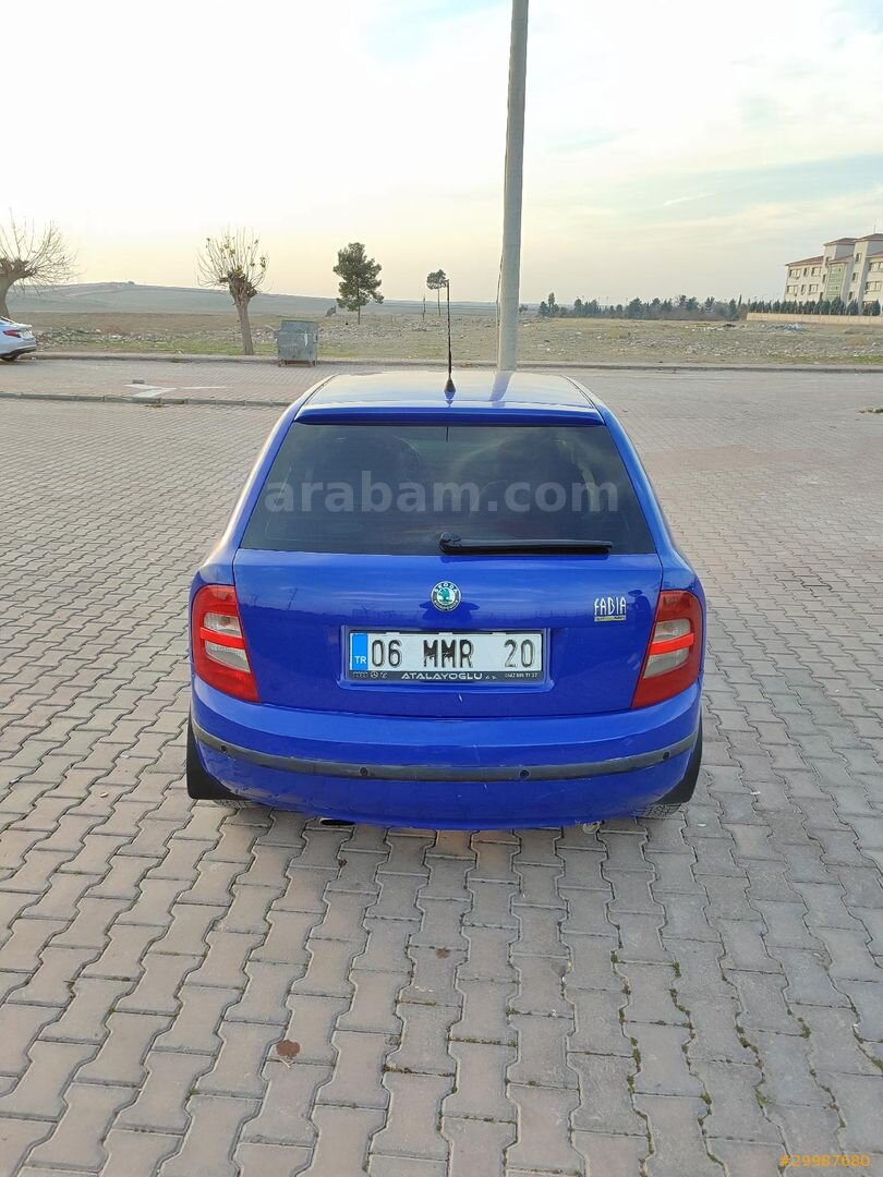 Sahibinden Skoda Fabia 1.4 Comfort 2001 Model Mardin 245.000 km Mavi 4