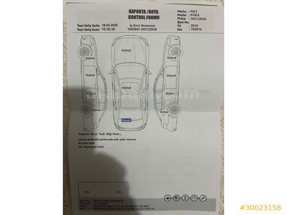 Sahibinden ACİL SATILIK FIAT EGEA 1.6 Multijet Easy 2019 Model 