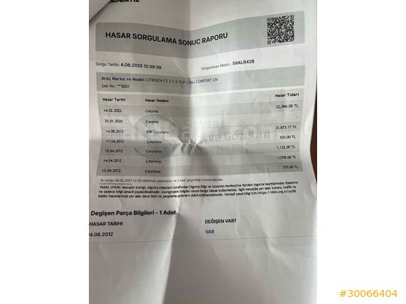 Sahibinden Citroen C5 1.6 THP Exclusive 2011 Model 