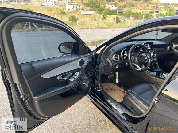 MERCEDES C180 AMG+GECE+IŞIK+İMZALI BOYASIZ 155.000 KM FULL Eşsiz