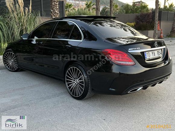 MERCEDES C180 AMG+GECE+IŞIK+İMZALI BOYASIZ 155.000 KM FULL Eşsiz
