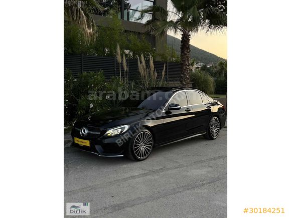 MERCEDES C180 AMG+GECE+IŞIK+İMZALI BOYASIZ 155.000 KM FULL Eşsiz