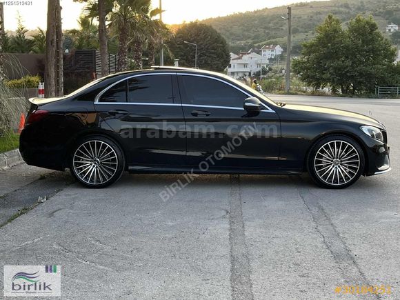MERCEDES C180 AMG+GECE+IŞIK+İMZALI BOYASIZ 155.000 KM FULL Eşsiz
