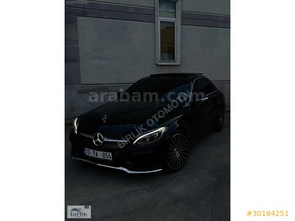 MERCEDES C180 AMG+GECE+IŞIK+İMZALI BOYASIZ 155.000 KM FULL Eşsiz