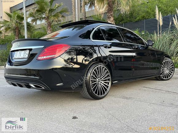 MERCEDES C180 AMG+GECE+IŞIK+İMZALI BOYASIZ 155.000 KM FULL Eşsiz
